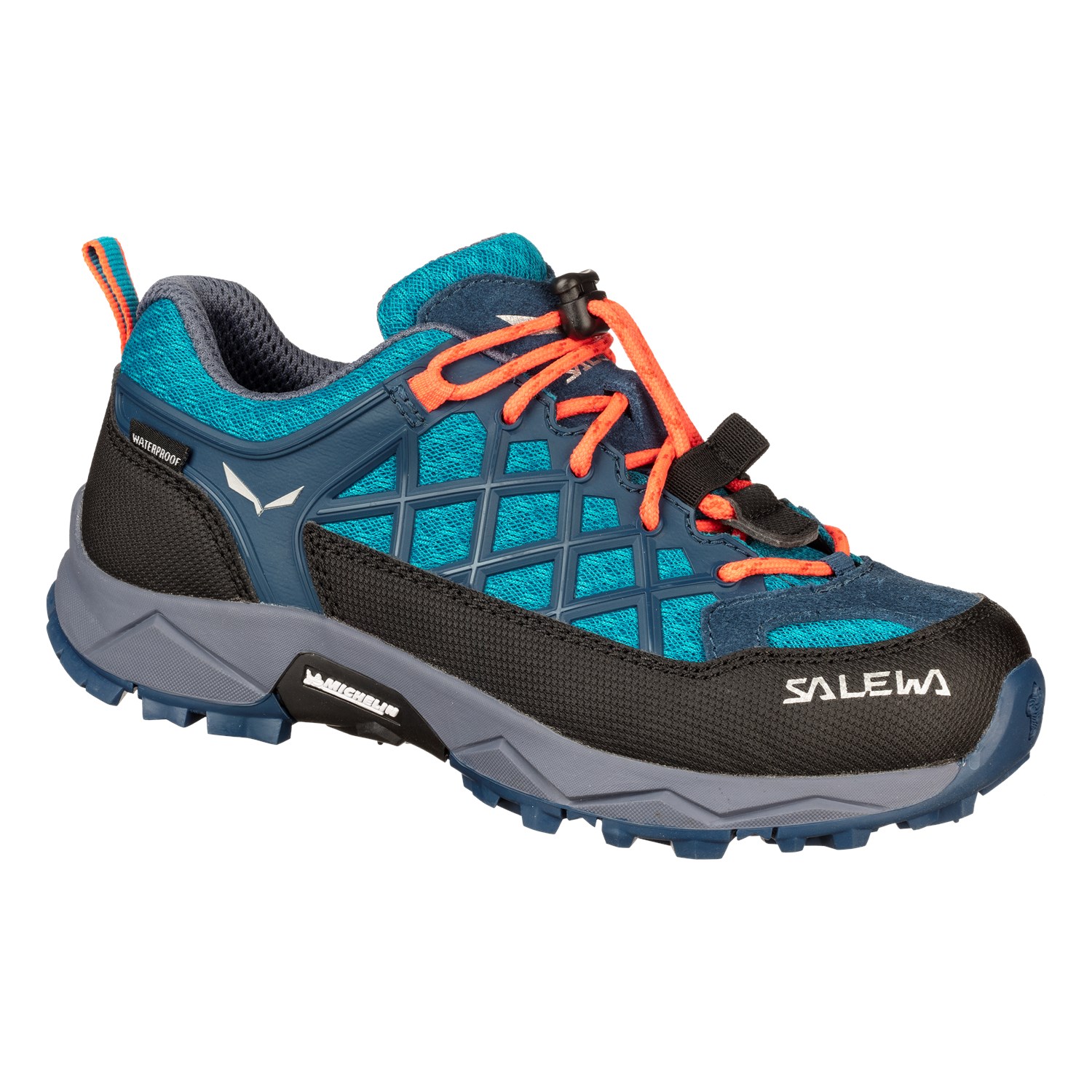 Zapatillas De Montaña Salewa Wildfire Waterproof Niños Azules/Coral Mexico (SL3185607)